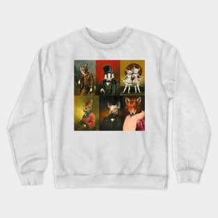 Vintage Animals In Clothes Crewneck Sweatshirt